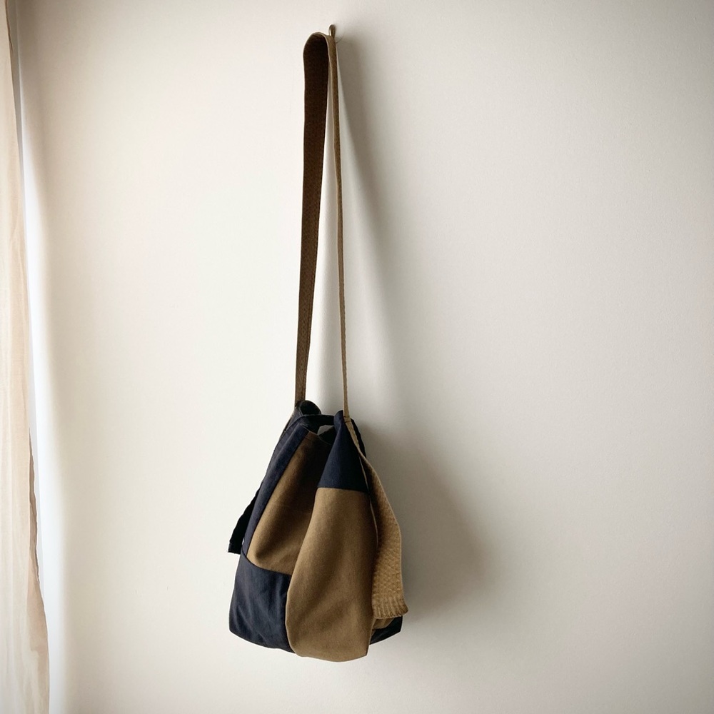 origami japanese boro artist crossbody patchwork bag color block upcycle joodito - Picture 4 of 10